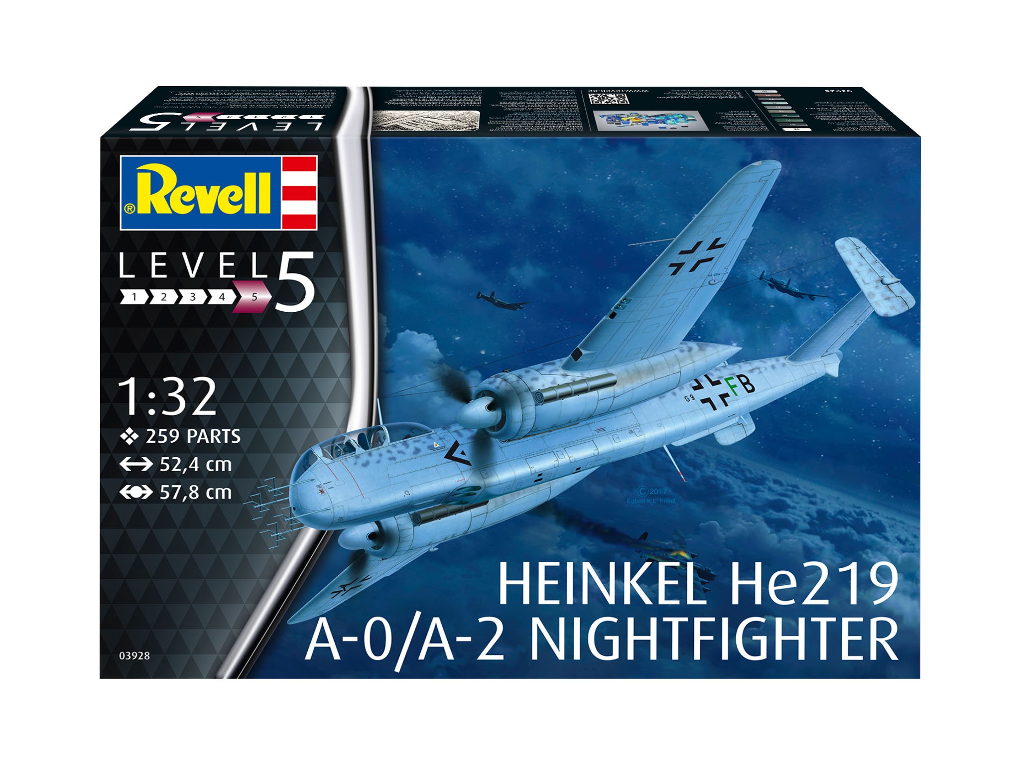 Maquette Revell Heinkel He219 A-0 / A-2 combat de nuit- 1/32 - Maquett
