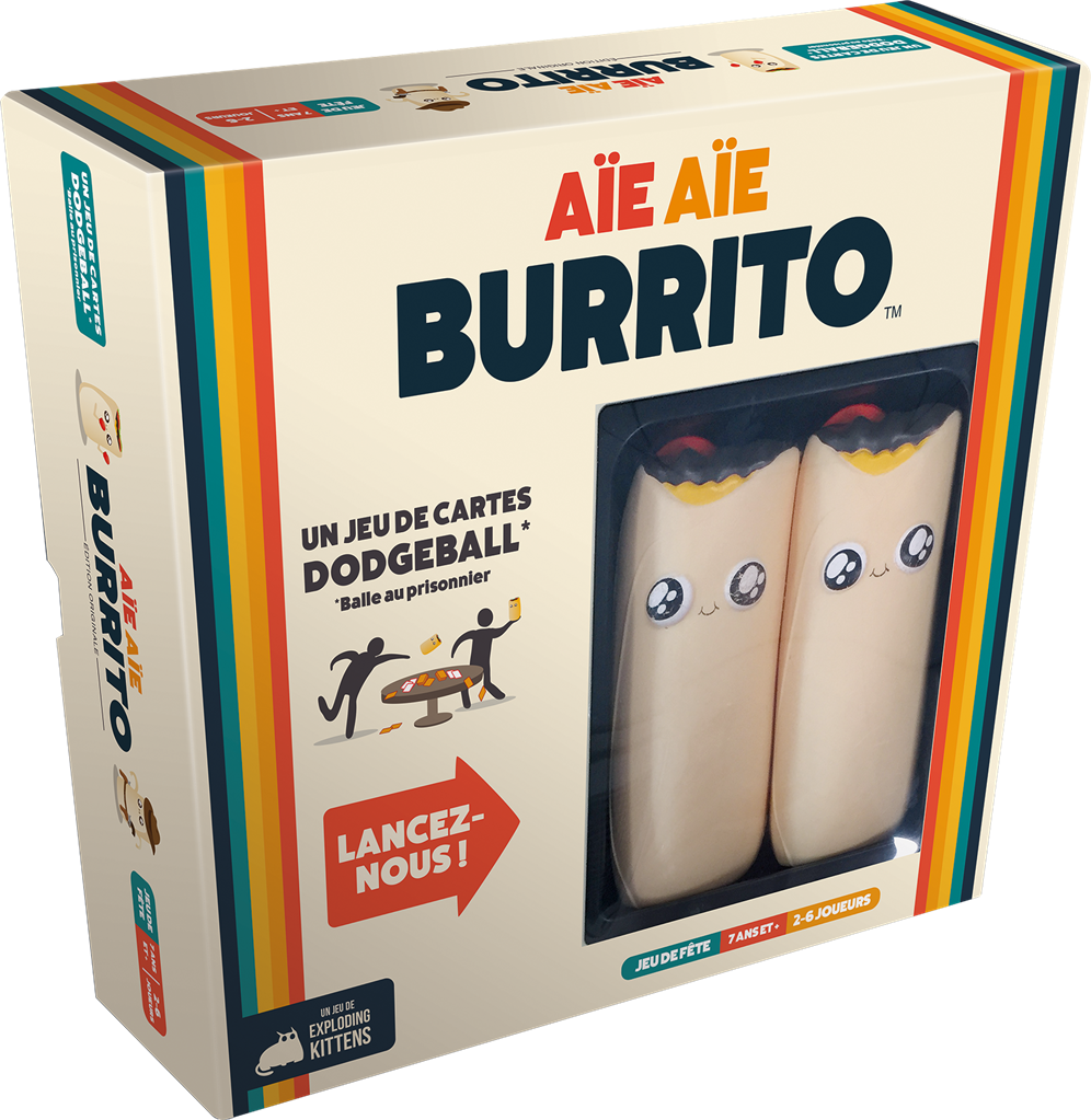 Jeu Exploding Kittens Aïe Aïe Burrito- - Jeux de societe