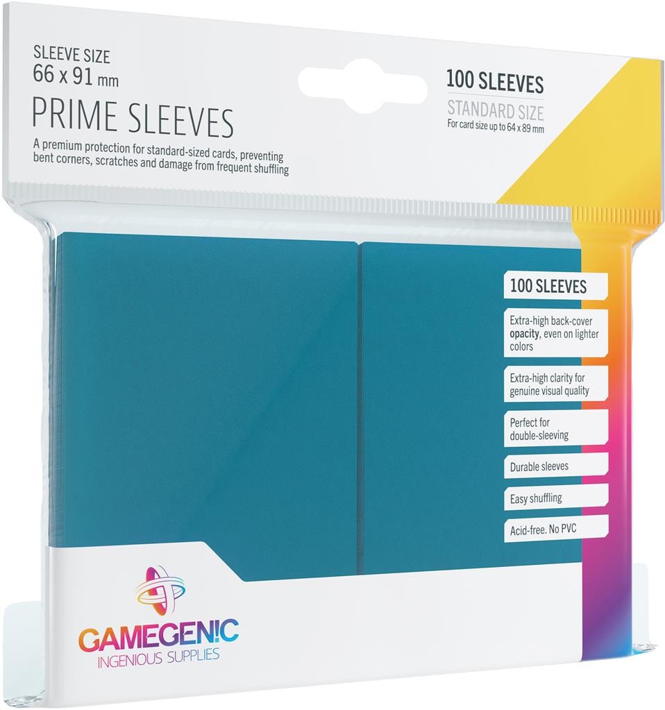  Gamegenic GG : 100 Sleeves Prime Blue- - Pochettes pour cartes (taill