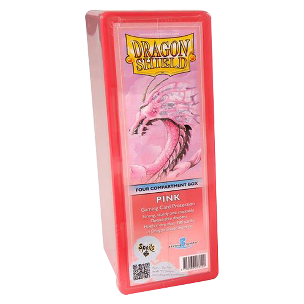  Arcane Tinmen Dragon Shield : Box 4 Compartments Pink- - Boîtes pour 