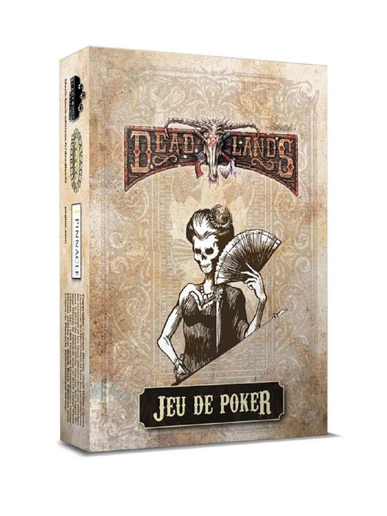  Black Book Editions Deadlands : Jeu de Poker Blanc- - Jeux de rôles