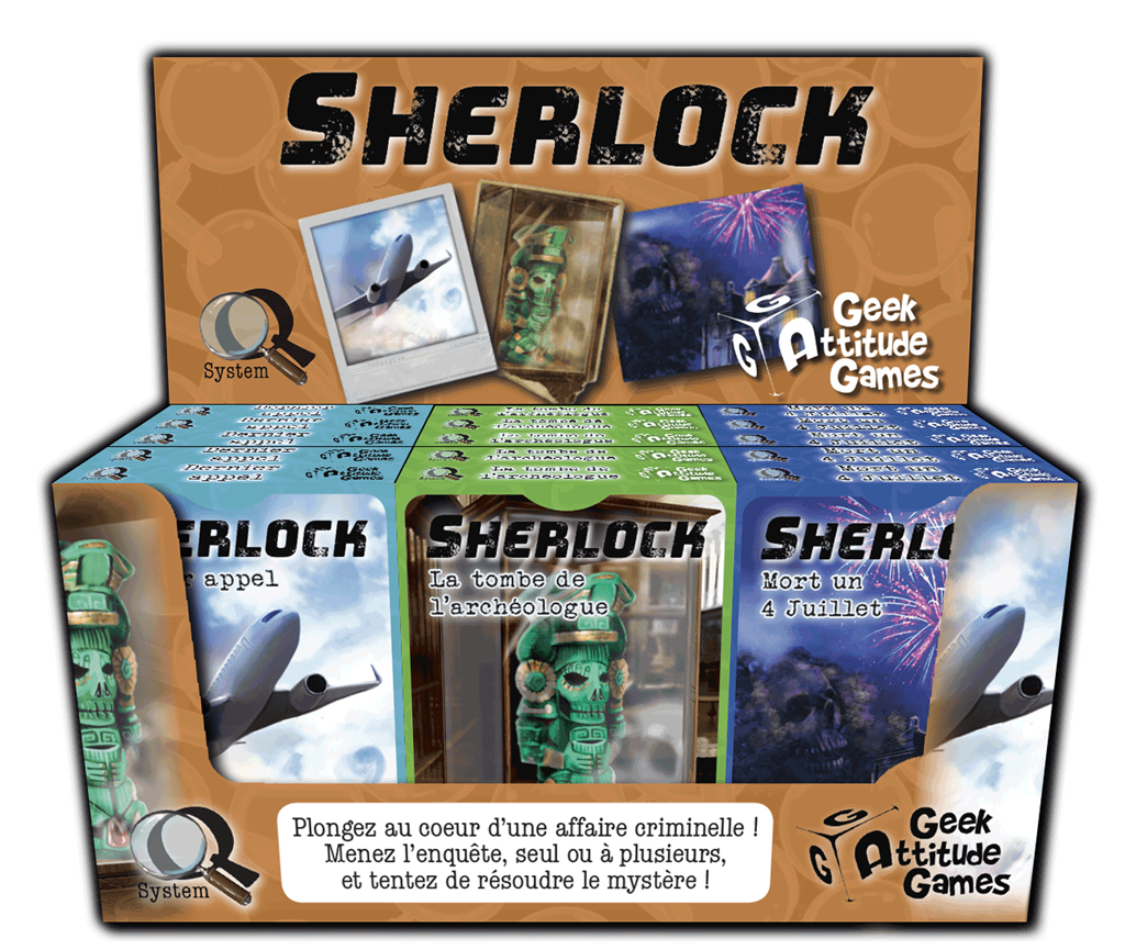 Jeu Geek Attitude Games Display 1 Q System - Série Sherlock (Q1,Q2,Q3)