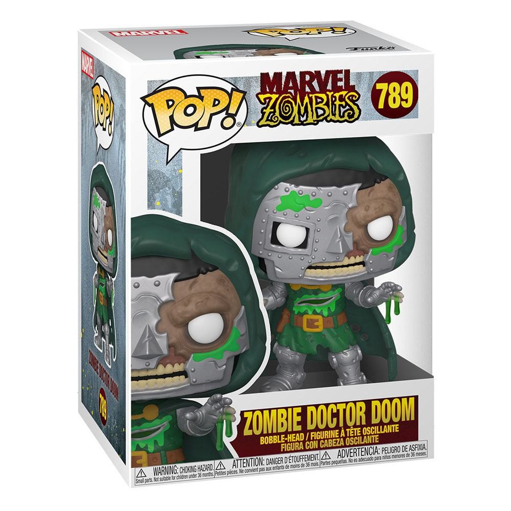  Funko Marvel Figurine POP! Vinyl Zombie Dr. Doom 9 cm- - Figurines PV