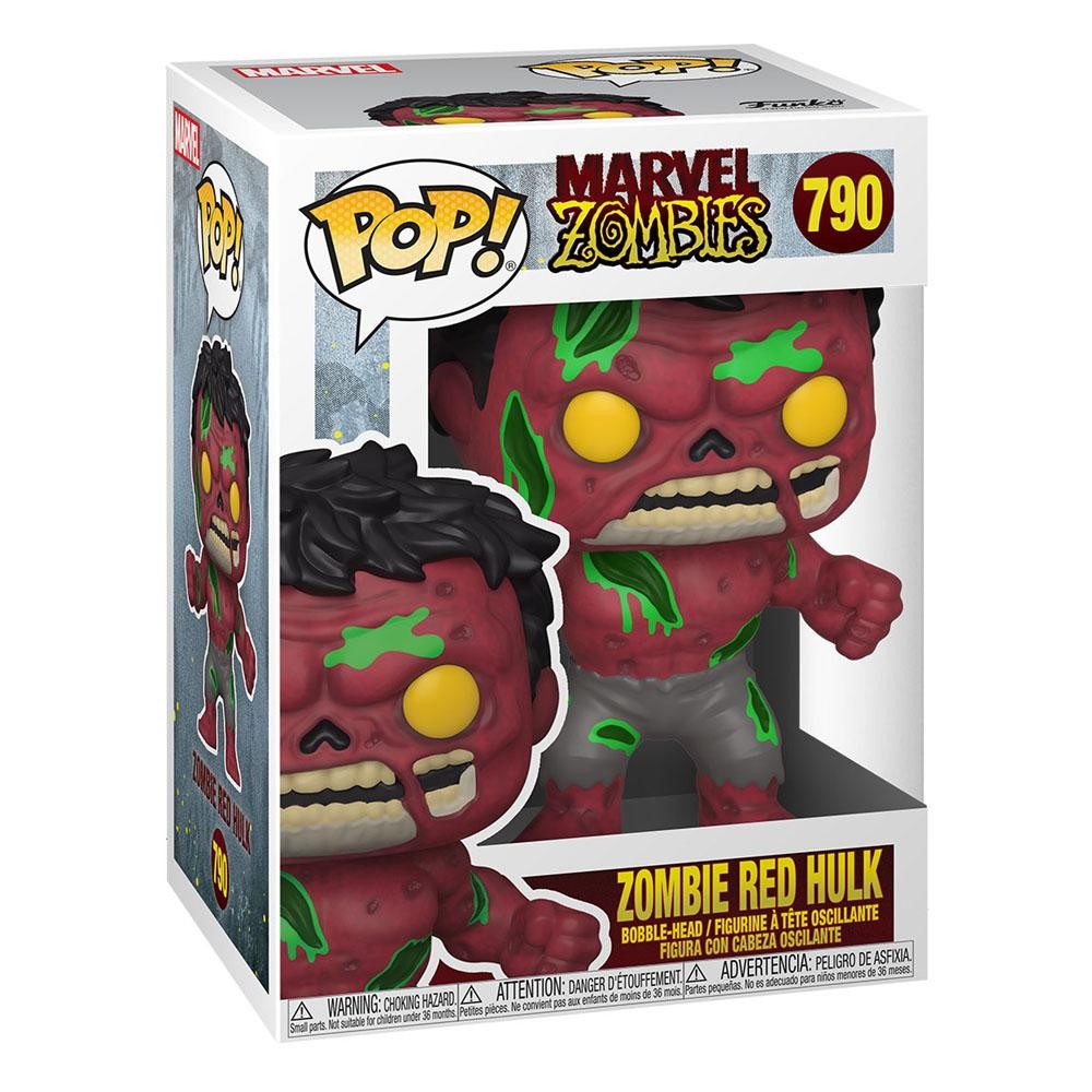  Funko Marvel Figurine POP! Vinyl Zombie Red Hulk 9 cm- - Figurines PV