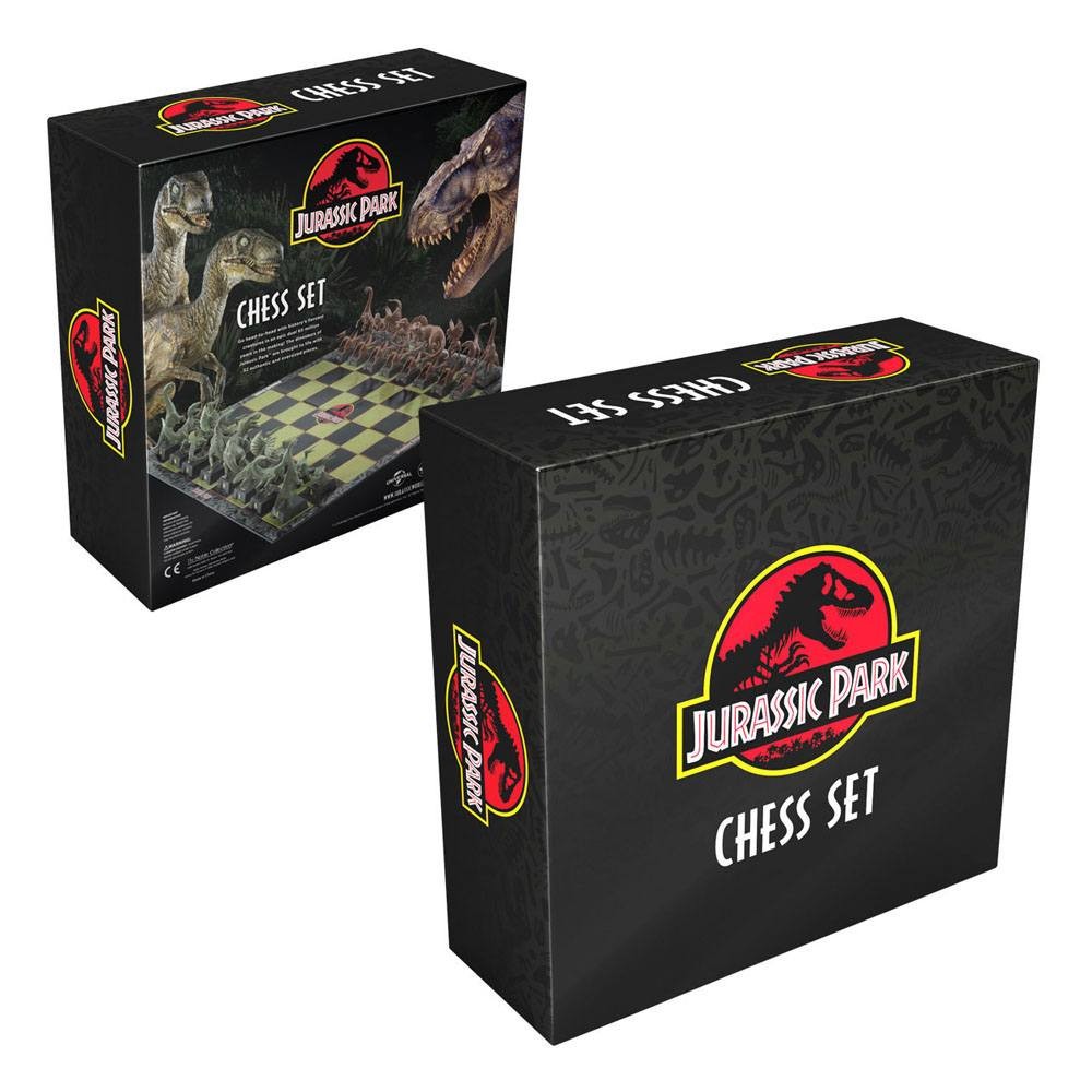  Noble Collection Jurassic Park jeu d´échecs Dinosaurs- - Jeux d´échec