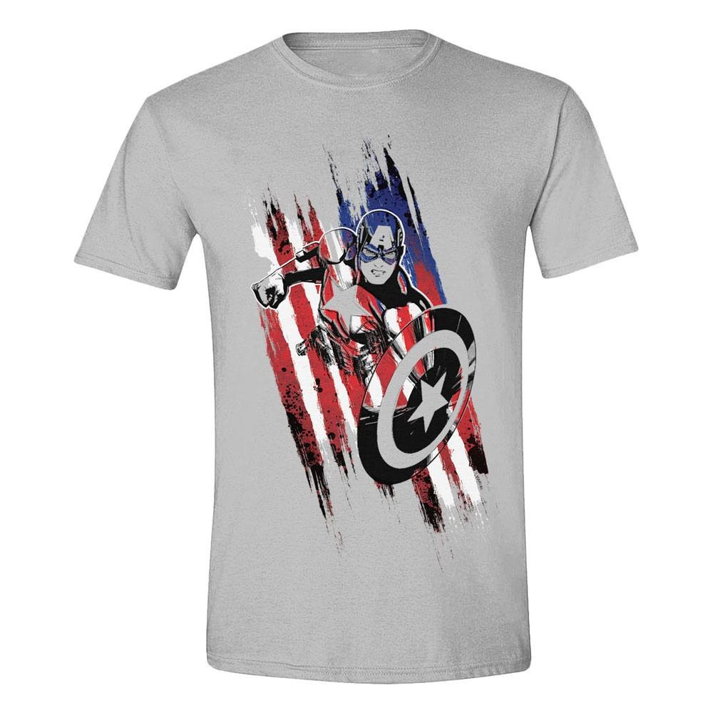  PCM Avengers T-Shirt Captain America Streaks- - T-shirts