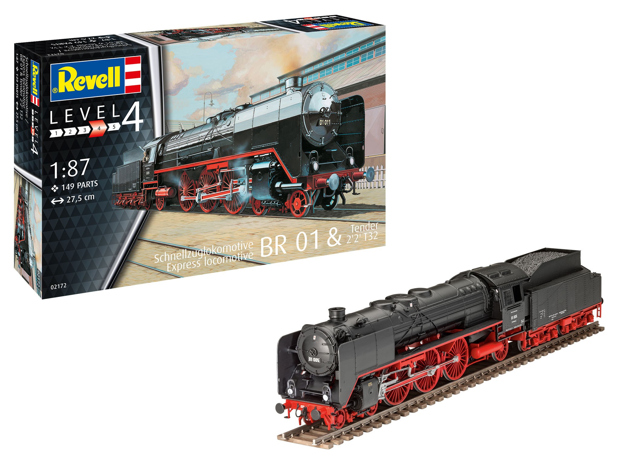  Revell HEAVY EXPRESS LOC 01 CLASS WITH TENDER 2'2' T32-2/27 - Maquett