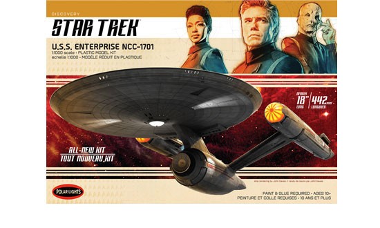  Polar Lights Star Trek Discovery U.S.S. Enterprise 1:1000-1/10 - Maqu