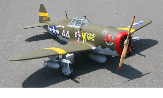  SEAGULL P-47 Wicked Rabbit 50-61cc/EP ARF + Train élect.- - Avion rc
