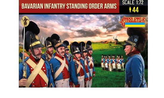 Figurines Strelets Bavarian Infantry Standing Order Arms-1/72 - Figuri