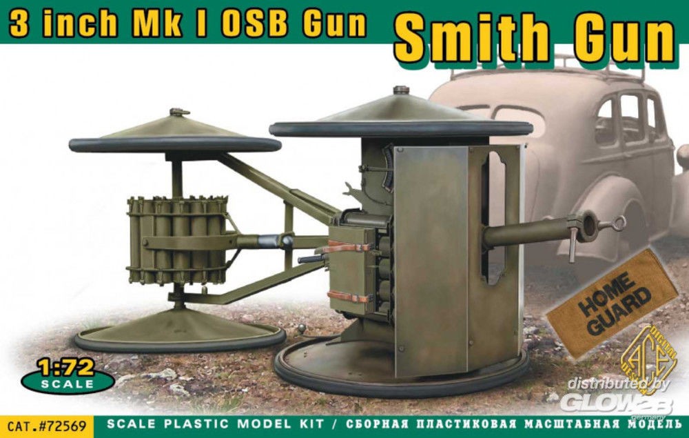 Maquette Ace Smith Gun 3 inch Mk I OSB gun-1/72 - Maquette militaire