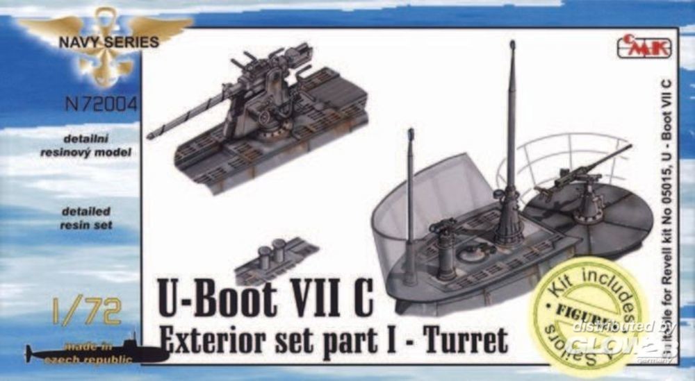  CMK/Czech Master Kits U-Boot Typ VII C Außendetails I Turm für Revell