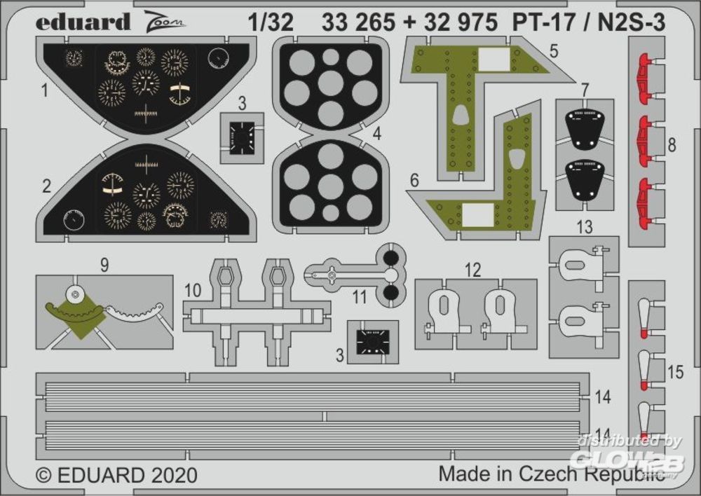  Eduard PT-17 / N2S-3 pour ICM- 1/32 - Accessoires