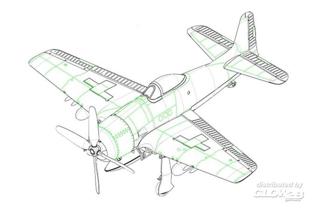 Maquette Hobby Boss F8F-1 Bearcat-1/72 - Maquette d'avion