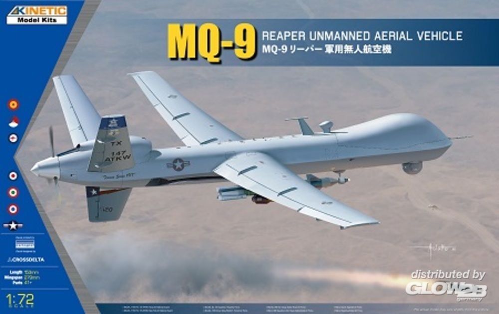 Maquette Kinetic MQ-9 Reaper-1/72 - Maquette d'avion