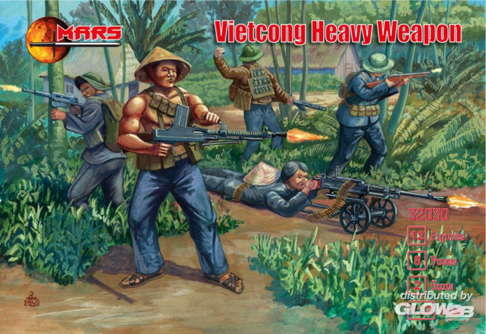 Figurines MARS Vietcong Heavy Weapon- 1/32 - Figurines