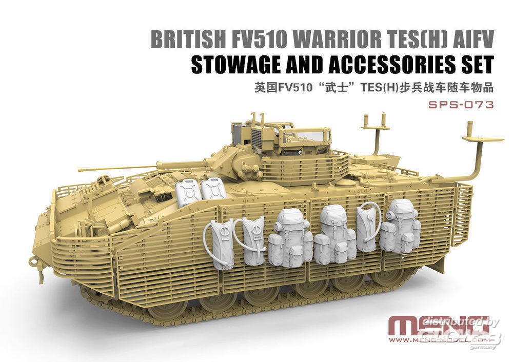  Meng Model British FV510 Warrior TES (H) Ensemble de rangement et d'a