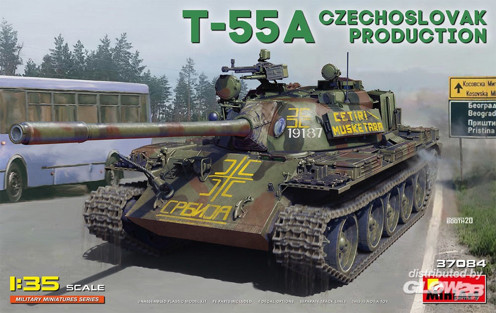 Maquette Mini Art T-55A Czechoslovak Prod.- 1/35 - Maquette militaire