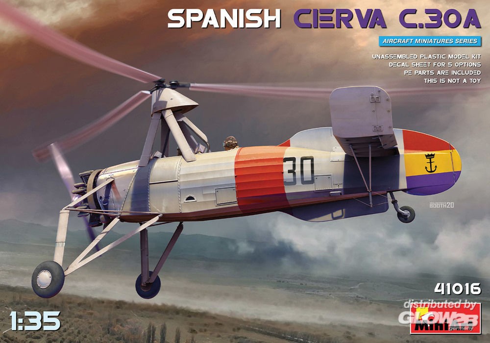  Mini Art Espagnol Cierva C.30A- 1/35 - Maquette d'hélicoptère