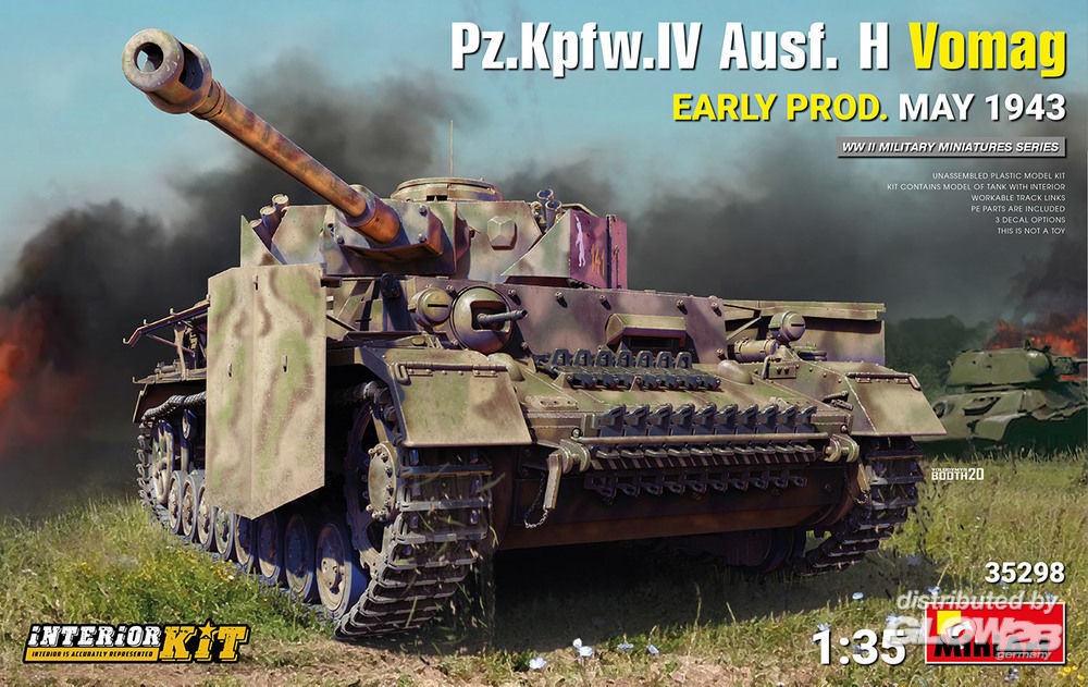 Maquette Mini Art Pz.Kpfw.IV Ausf. H Vomag. Early Prod. (Mai 1943) Kit