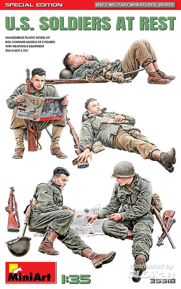 Figurines Mini Art Des soldats américains au repos. Édition spéciale- 