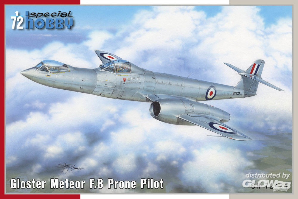 Maquette Special Hobby Pilote couché Gloster Meteor F.8-1/72 - Maquett