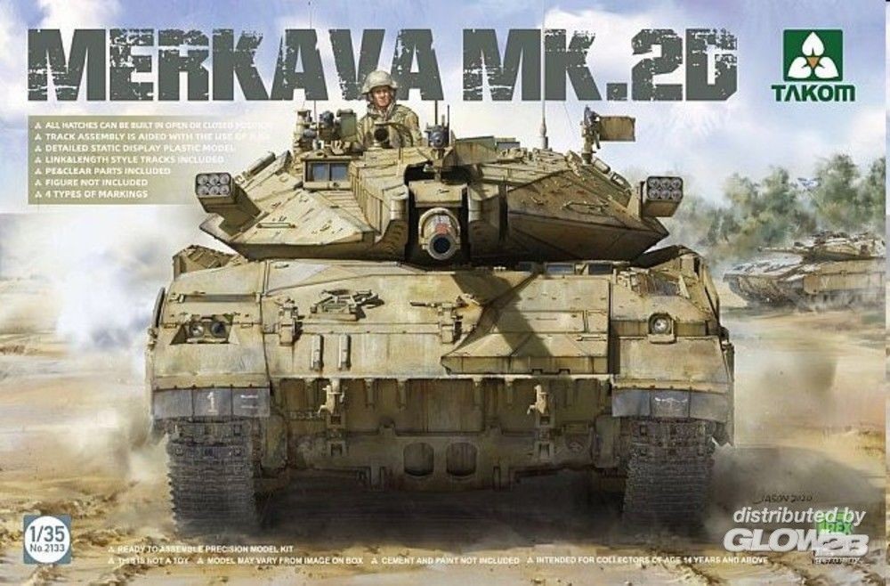Maquette Takom Char de combat Merkava 2D Forces de défense israélienne