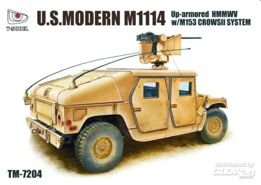 Maquette T-Model USModern M1114 blindé HMMWV avec système M153 CROWSII