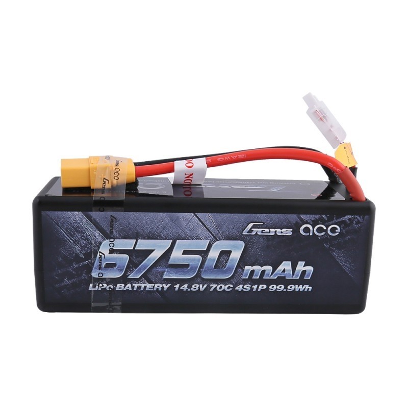 GENS ACE Gens ace Batterie LiPo 4S 14.8V-70C-6750 (XT90) 139x48x50mm 