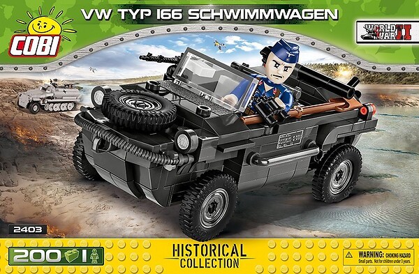  Cobi VW TYP 166 SCHWIMMWAGEN- - Jeux de construction