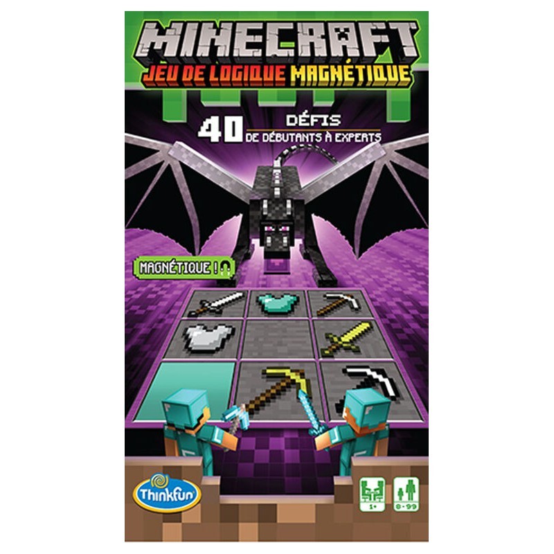  Ravensburger Minecraft - Jeu de logique magnétique- - Jeux de societe