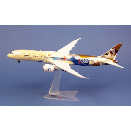 Miniature Etihad Boeing 787-9 Dreamliner “Choose the USA” – A6-BLE