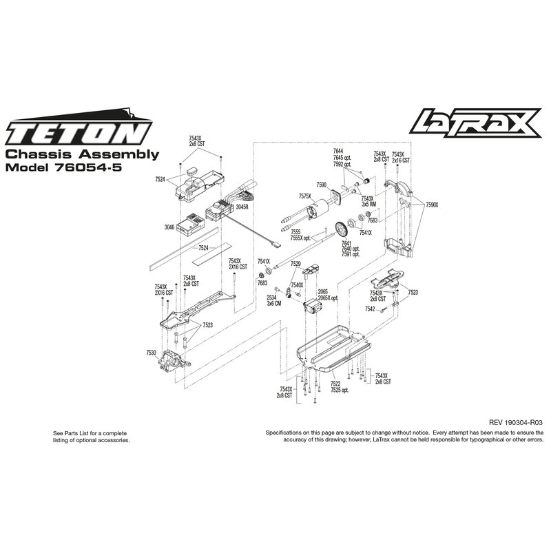 LATRAX TETON 4X4 BRUSHED AVEC ACCUS/CHARGEUR TRAXXAS 76054-1-BLUEX
