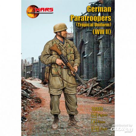 Figurine Parachutistes allemands de la Seconde Guerre mondiale (uniforme tropical)