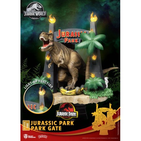  Jurassic Park diorama PVC D-Stage Park Gate 15 cm