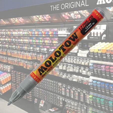  Molotow Acrylic Marker One4All 1,5mm 227 Metallic Silver