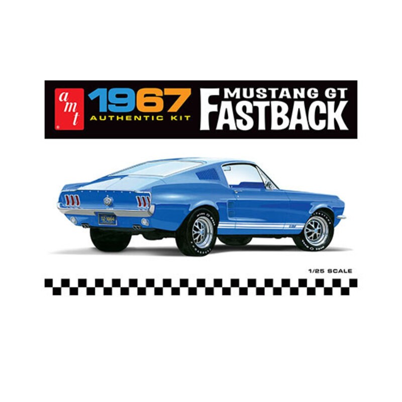 Maquette Amt/ertl 1967 Ford Mustang GT Fastback 1:25