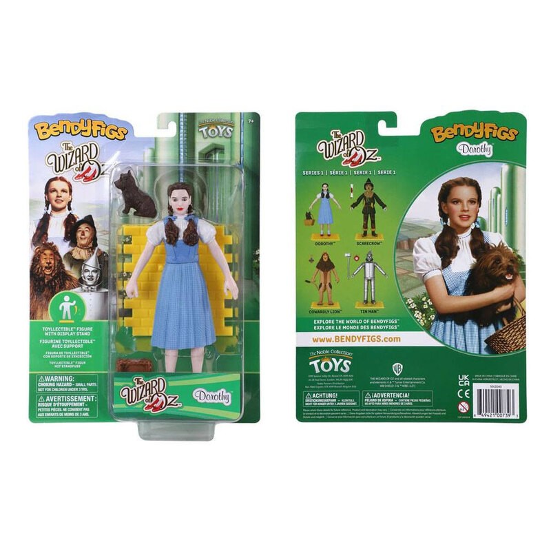 Le Magicien d'Oz figurine flexible Bendyfigs Dorothy (with Toto in his basket) 19 cm Noble Collection NOB3040