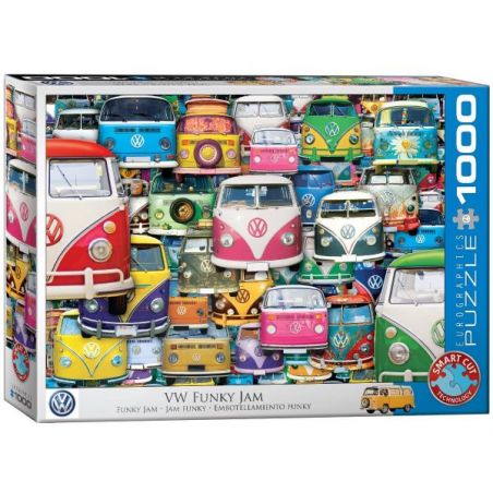  Puzzle 1000 pièces Eurographics VW Bus funky jam