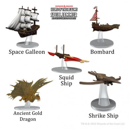 Figurine D&D Icons of the Realms Spelljammer Adventures in Space miniatures prépaintes Ship Scale - Welcome to Wildspace