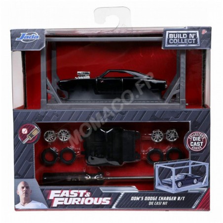 Miniature BUILD N COLLECT : DODGE CHARGER R/T 1970 "FAST AND FURIOUS 7 (2015) - DOM"