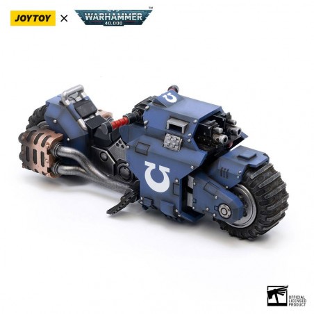 Figurine Warhammer 40k véhicule 1/18 Ultramarines Outrider Bike 22 cm