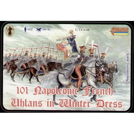 Figurine Uhlans français en uniforme d'hiver.