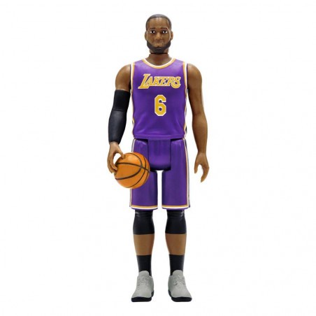Figurine articulée NBA Wave 3 figurine ReAction LeBron James (Lakers) [Purple Statement] 10 cm