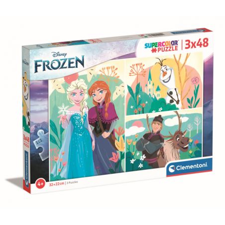 Puzzle 3x48 pièces - La Reine des Neiges 2