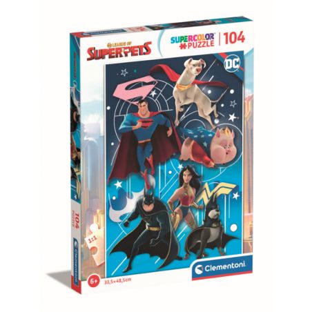 Puzzle 104 pièces - DC League of Superpets