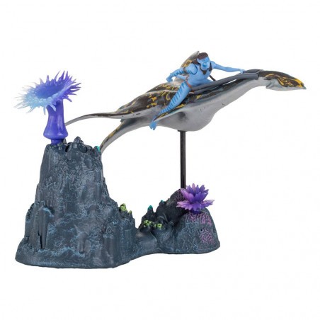Figurine articulée Avatar : La Voie de l'eau figurines Deluxe Medium Neteyam & Ilu