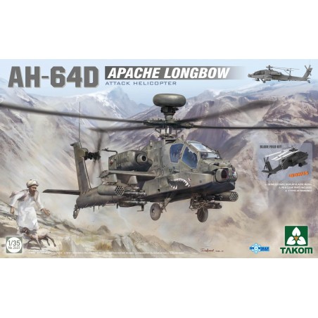 Maquette hélicoptère AH-64D Apache Longbow Attack Helicopter