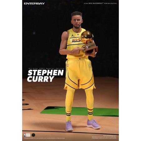 Figurine articulée NBA Collection Real Masterpiece Stephen Curry All Star 2021 Special Edition 30 cm
