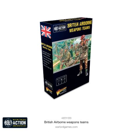Extension et figurine pour jeux de figurines British Airborne Weapons Teams